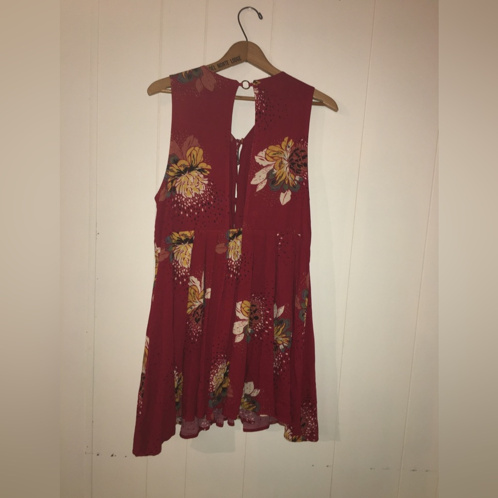 Free People Sleeveless Red Boho Dress Size small - Picture 6 of 9